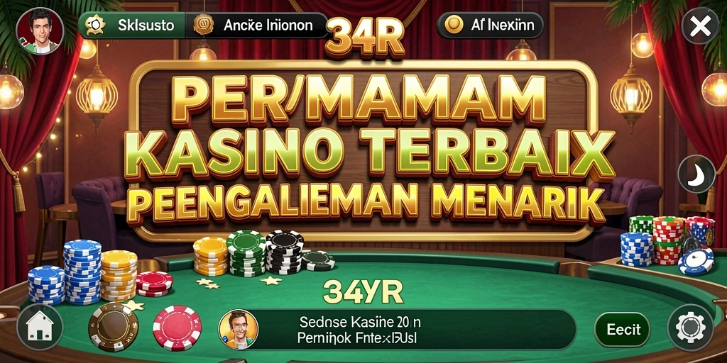 Screenshot utama 34R menampilkan gameplay kasino yang mengasyikkan.