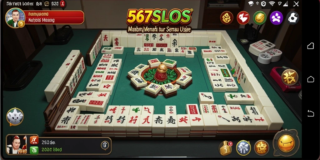 Tampilan gameplay Mahjong yang menarik dan seru di 567SLOTS.