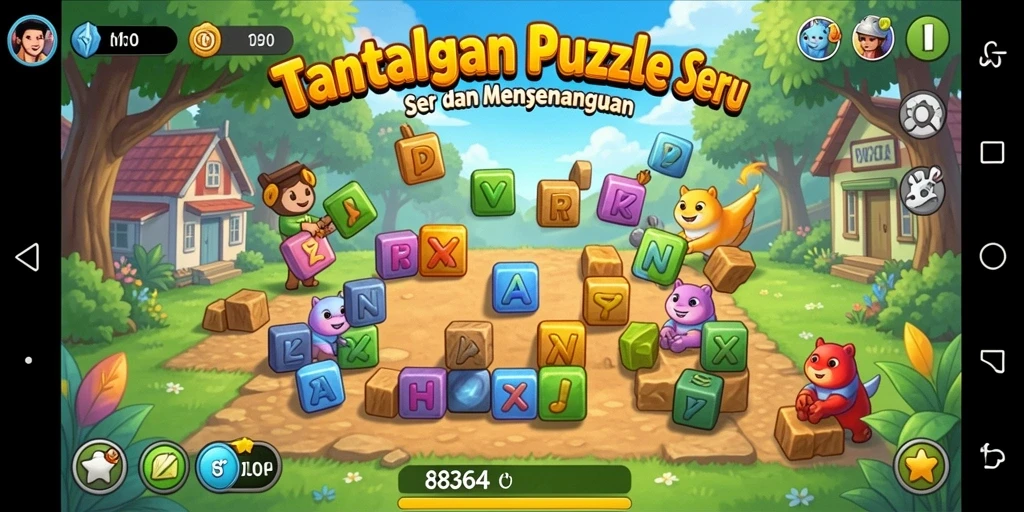Screenshot utama 8364 menampilkan gameplay Puzzle yang menantang.