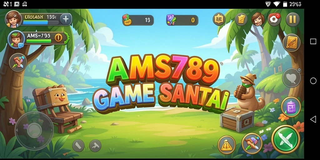 Tampilan gameplay AMS789 yang cerah dan menarik.
