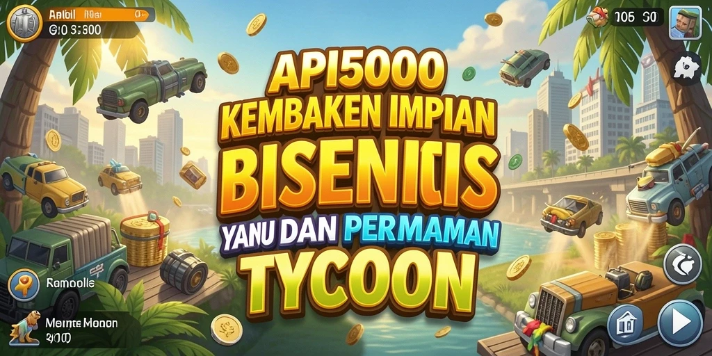 Tampilan gameplay menarik dalam API5000 yang menampilkan strategi bisnis.