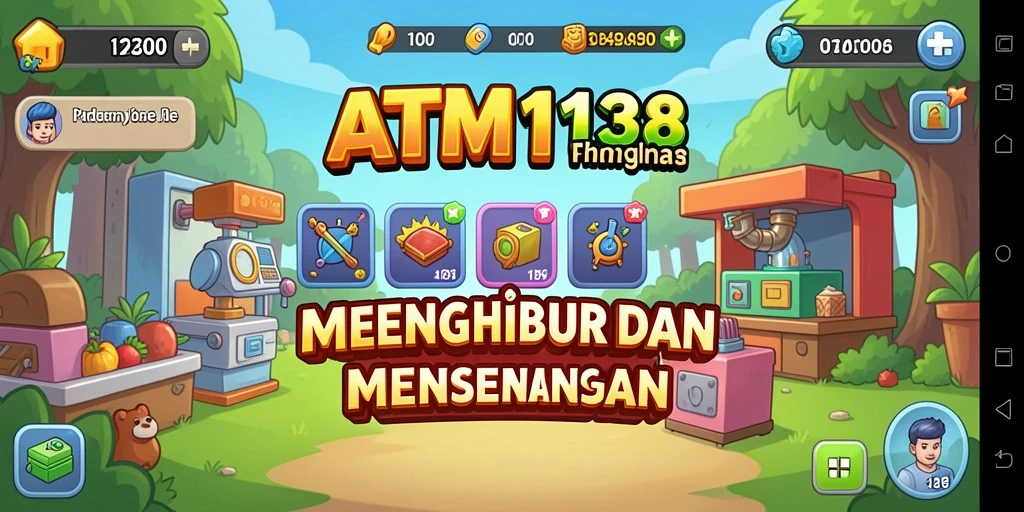 Screenshot menunjukkan gameplay yang menarik dan santai dari ATM138.