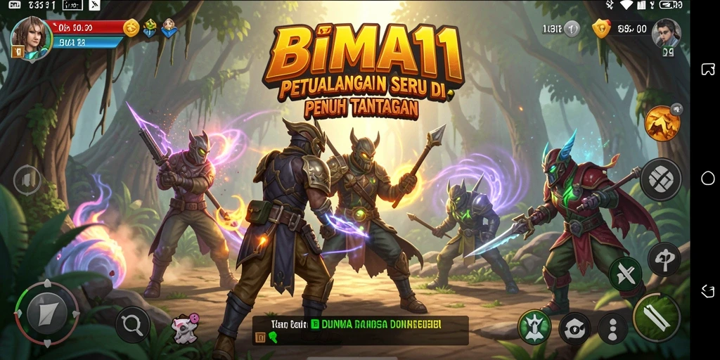 Tampilan menarik dari gameplay eksplorasi dalam BIMA11.