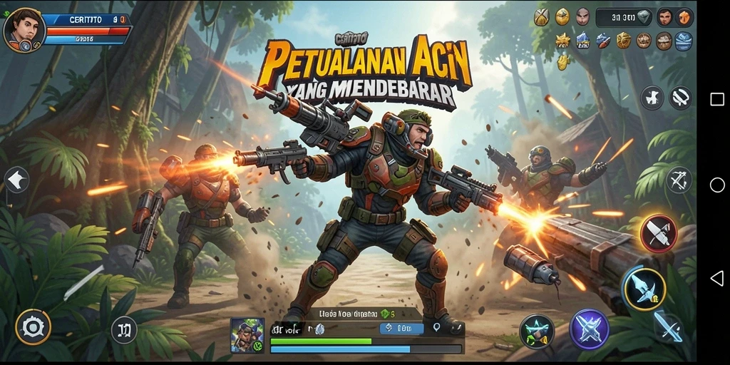 Screenshot utama CERITOTO menampilkan aksi mendebarkan dalam gameplay.