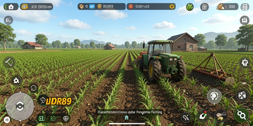 Tampilan gameplay IDR89 yang menarik dengan aktivitas pertanian.