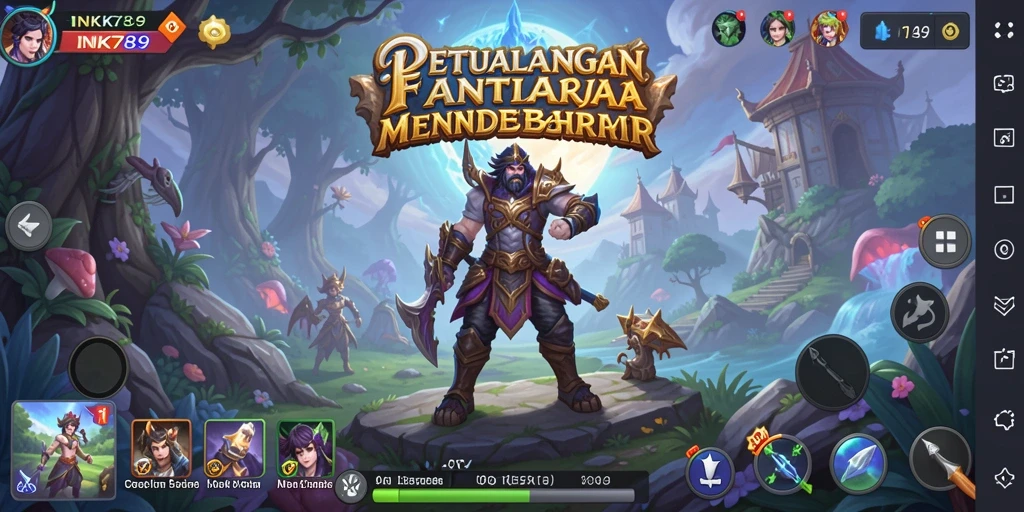 Tangkapan layar utama INK789 menunjukkan aksi pertarungan yang mendebarkan.