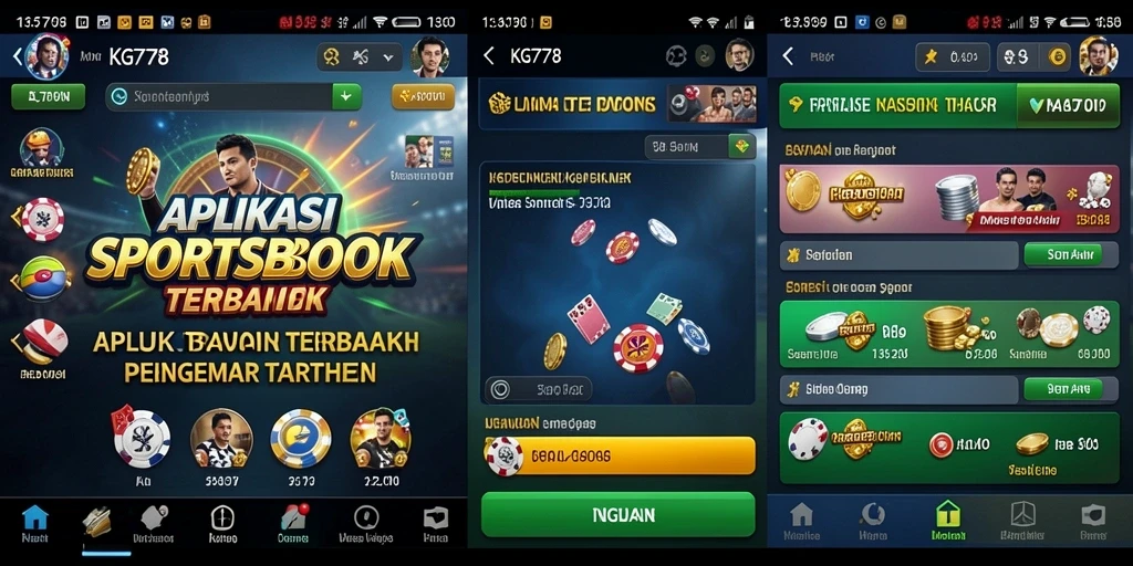 Tampilan menarik dari gameplay dalam aplikasi Sportsbook KG778.