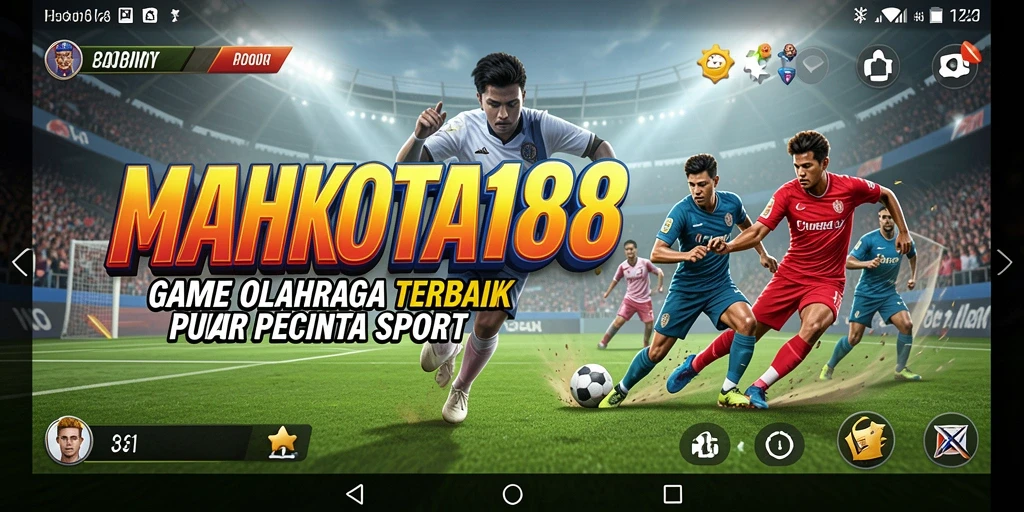 Screenshot gameplay MAHKOTA188 dengan aksi olahraga seru.