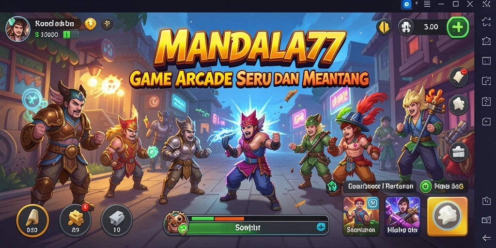 Tampilan gameplay seru dari MANDALA77 yang penuh tantangan.