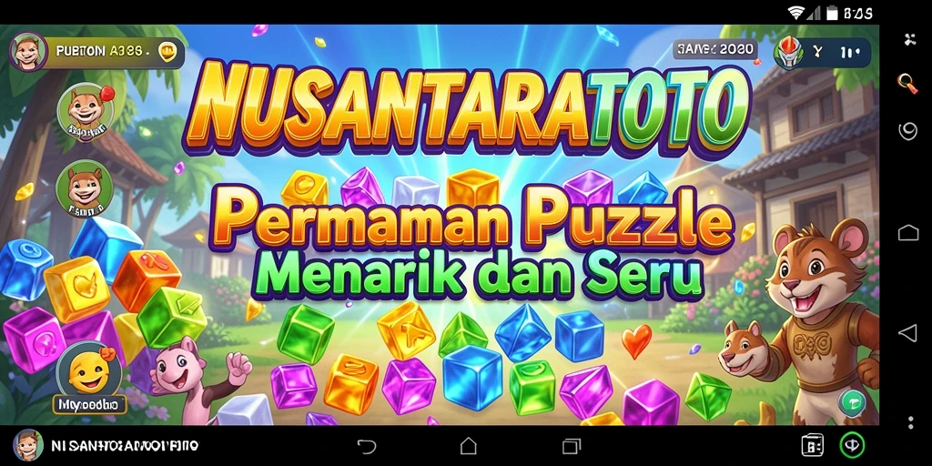 Tampilan gameplay menarik dari NUSANTARATOTO yang penuh warna.