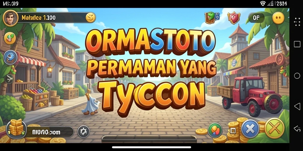 Gameplay <strong>ORMASTOTO</strong> yang seru dan menantang di dunia Tycoon.