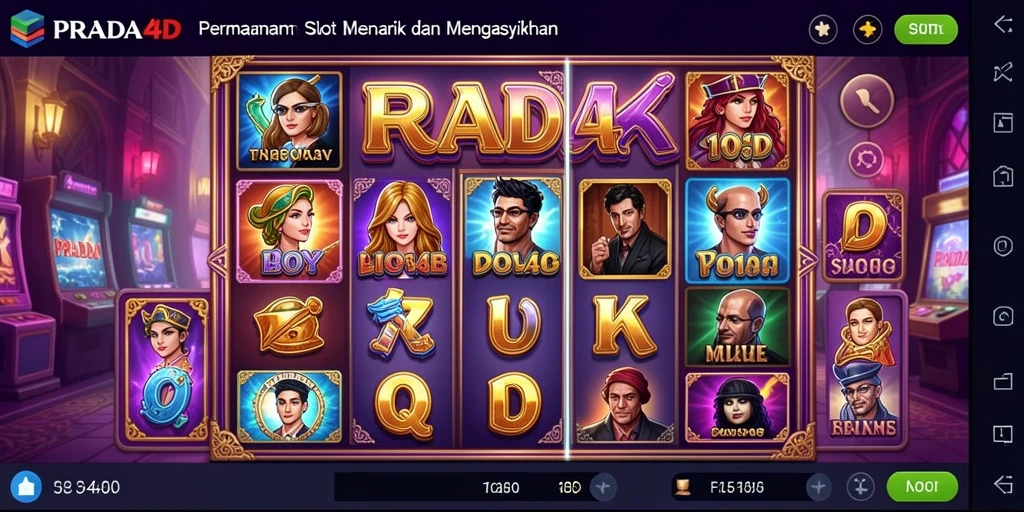 Tampilan menarik dari gameplay PRADA4D yang memukau.