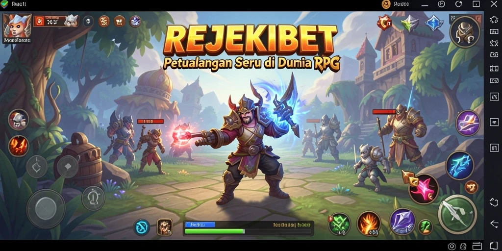 Tampilan gameplay seru di dunia RPG REJEKIBET.