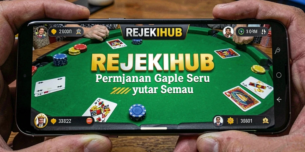 Tampilan gameplay Gaple yang seru di REJEKIHUB.