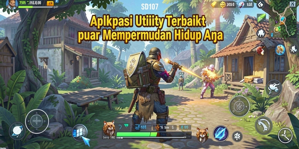 Tampilan antarmuka SD107 yang sederhana dan fungsional.