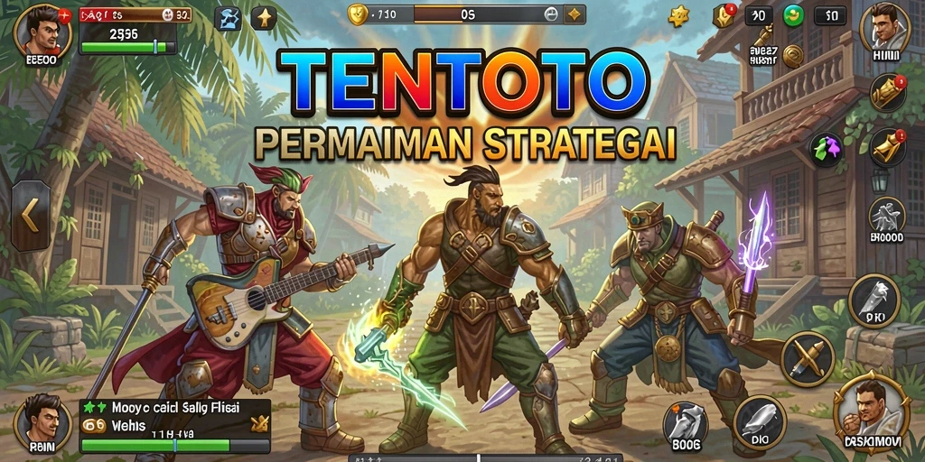 Screenshot gameplay TENTOTO yang menampilkan taktik dan perencanaan strategis.